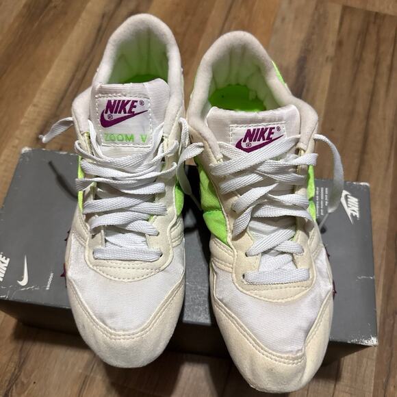90s Nike Zoom V White Electric Green Red Plum Track Spikes main image 6